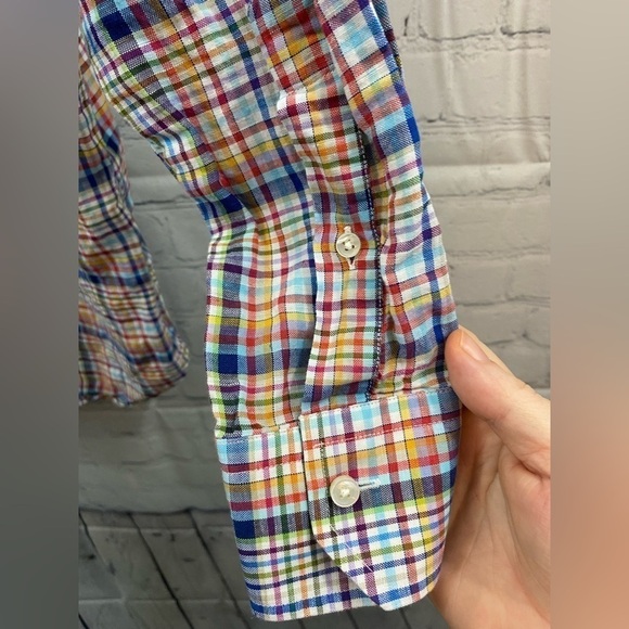 Robert Talbott Estate Multi Colored Striped 100% Linen Long Sleeve Shirt Mens L - Picture 6 of 9